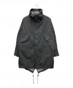 Universal Worksユニバーサルワークス）の古着「M-51 オイルド ワックスモッズコート」｜グレー