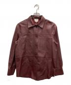 SEZANEセザンヌ）の古着「レザージャケット」｜ブラウン