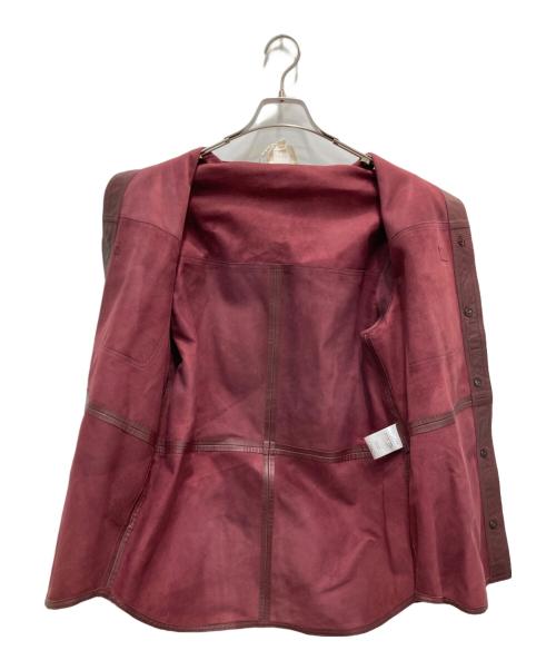 SEZANE（セザンヌ）SEZANE (セザンヌ) レザージャケット ブラウン サイズ:34の古着・服飾アイテム