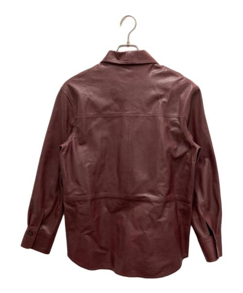 SEZANE（セザンヌ）SEZANE (セザンヌ) レザージャケット ブラウン サイズ:34の古着・服飾アイテム