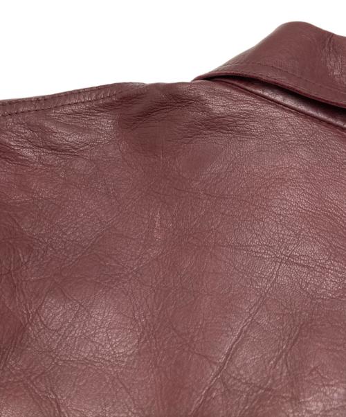 SEZANE（セザンヌ）SEZANE (セザンヌ) レザージャケット ブラウン サイズ:34の古着・服飾アイテム