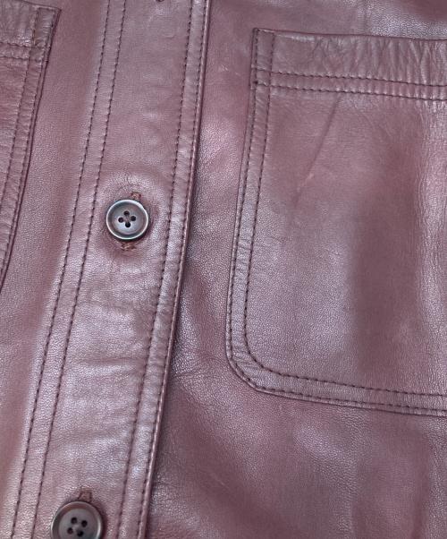 SEZANE（セザンヌ）SEZANE (セザンヌ) レザージャケット ブラウン サイズ:34の古着・服飾アイテム