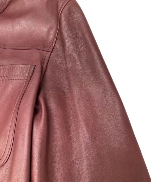 SEZANE（セザンヌ）SEZANE (セザンヌ) レザージャケット ブラウン サイズ:34の古着・服飾アイテム