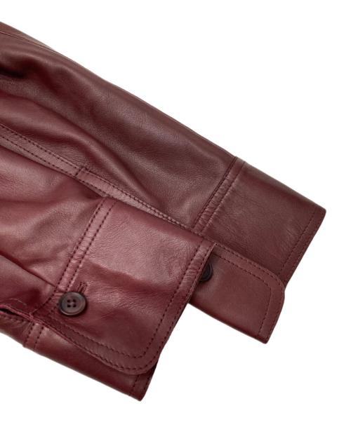 SEZANE（セザンヌ）SEZANE (セザンヌ) レザージャケット ブラウン サイズ:34の古着・服飾アイテム