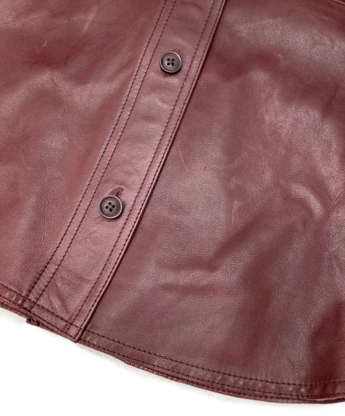 SEZANE（セザンヌ）SEZANE (セザンヌ) レザージャケット ブラウン サイズ:34の古着・服飾アイテム