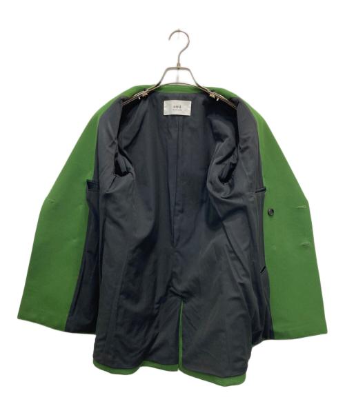 AMI PARIS（アミ パリス）AMI PARIS (アミ パリス) 金釦ダブルジャケット グリーン サイズ:38の古着・服飾アイテム