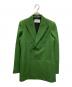 AMI PARIS（アミ パリス）の古着「金釦ダブルジャケット」｜グリーン