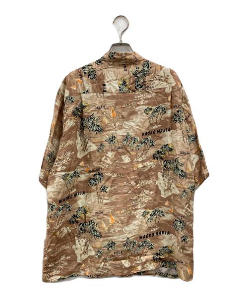 WACKO MARIA（ワコマリア）WACKO MARIA (ワコマリア) HAWAIIAN SHIRT S/S ブラウン サイズ:Lの古着・服飾アイテム