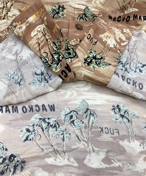 WACKO MARIA（ワコマリア）WACKO MARIA (ワコマリア) HAWAIIAN SHIRT S/S ブラウン サイズ:Lの古着・服飾アイテム