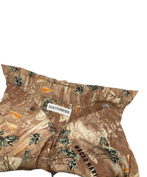 WACKO MARIA（ワコマリア）WACKO MARIA (ワコマリア) HAWAIIAN SHIRT S/S ブラウン サイズ:Lの古着・服飾アイテム