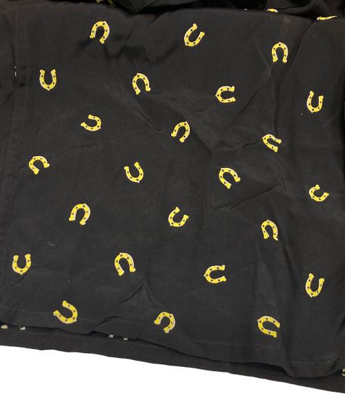 WACKO MARIA（ワコマリア）WACKO MARIA (ワコマリア) ホースシュー HAWAIIAN SHIRT ブラック サイズ:Lの古着・服飾アイテム