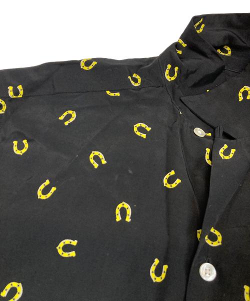WACKO MARIA（ワコマリア）WACKO MARIA (ワコマリア) ホースシュー HAWAIIAN SHIRT ブラック サイズ:Lの古着・服飾アイテム