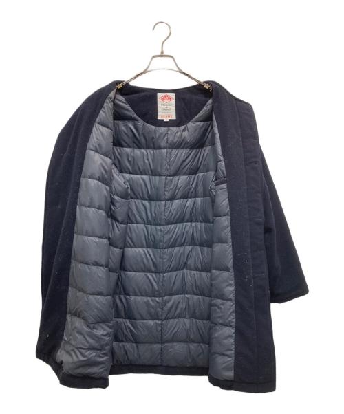 DANTON（ダントン）DANTON (ダントン) BEAMS (ビームス) モッサノーカラーダウンコート ネイビー サイズ:38の古着・服飾アイテム