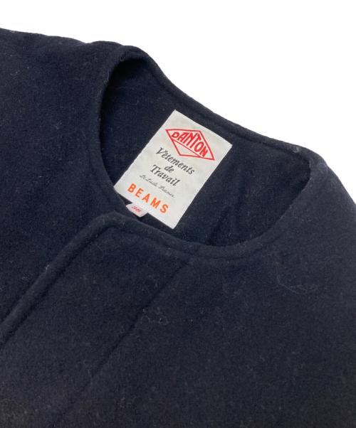 DANTON（ダントン）DANTON (ダントン) BEAMS (ビームス) モッサノーカラーダウンコート ネイビー サイズ:38の古着・服飾アイテム