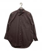 Spick and Spanスピック＆スパン）の古着「50コットンオーバーサイズシャツ」｜ブラウン