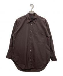 Spick and Span（スピック＆スパン）の古着「50コットンオーバーサイズシャツ」｜ブラウン