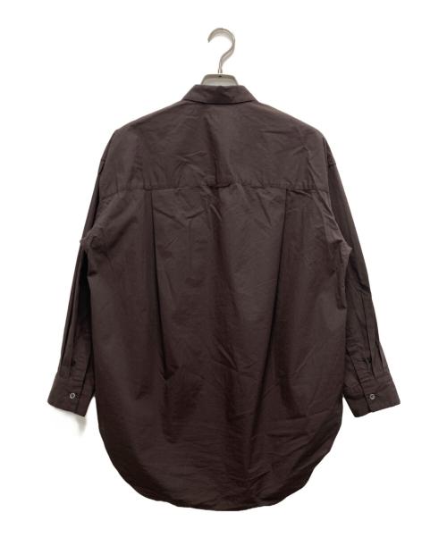 Spick and Span（スピック＆スパン）Spick and Span (スピック＆スパン) 50コットンオーバーサイズシャツ ブラウン サイズ:不明（実寸参照）の古着・服飾アイテム