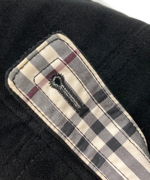 BURBERRY BLACK LABEL（バーバリーブラックレーベル）BURBERRY BLACK LABEL (バーバリーブラックレーベル) 裏ファー フェイクムートンコート ブラック サイズ:Mの古着・服飾アイテム