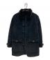 BURBERRY BLACK LABEL（バーバリーブラックレーベル）の古着「裏ファー フェイクムートンコート」｜ブラック