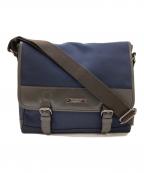 BURBERRY BLACK LABELバーバリーブラックレーベル）の古着「クロスボディ メッセンジャーバッグ」｜ネイビー