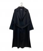 VERMEIL par ienaヴェルメイユ パー イエナ）の古着「ダブルフェイス後ろタックコート」｜ブラック