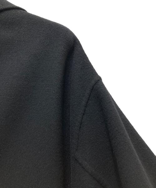 VERMEIL par iena（ヴェルメイユ パー イエナ）VERMEIL par iena (ヴェルメイユ パー イエナ) ダブルフェイス後ろタックコート ブラック サイズ:38の古着・服飾アイテム