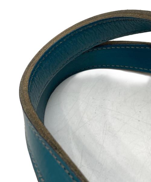 IL BISONTE（イル ビゾンテ）IL BISONTE (イル ビゾンテ) 2WAYレザーミニボストンバッグ ネイビーの古着・服飾アイテム