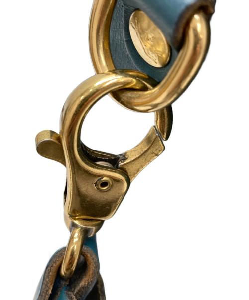 IL BISONTE（イル ビゾンテ）IL BISONTE (イル ビゾンテ) 2WAYレザーミニボストンバッグ ネイビーの古着・服飾アイテム