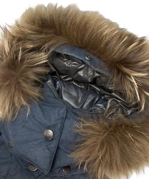 DUVETICA（デュベティカ）DUVETICA (デュベティカ) エルボーパッチ付ダウンコート ネイビー サイズ:40の古着・服飾アイテム