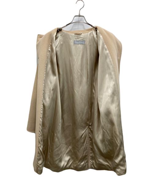 MaxMara（マックスマーラ）MaxMara (マックスマーラ) ウールステンカラーコート ベージュ サイズ:44の古着・服飾アイテム