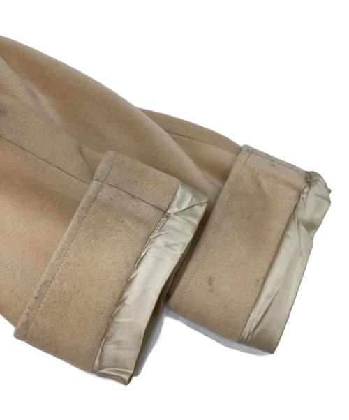 MaxMara（マックスマーラ）MaxMara (マックスマーラ) ウールステンカラーコート ベージュ サイズ:44の古着・服飾アイテム