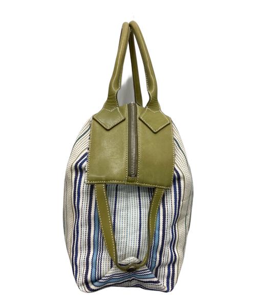 Vivienne Westwood（ヴィヴィアンウエストウッド）Vivienne Westwood (ヴィヴィアンウエストウッド) ハンドバッグ アイボリー×グリーンの古着・服飾アイテム