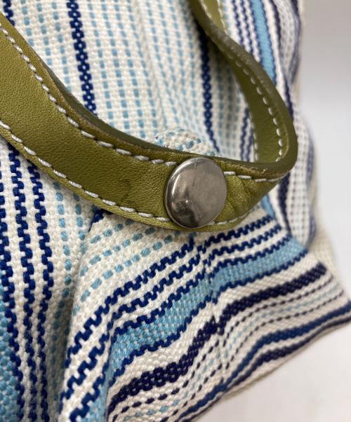 Vivienne Westwood（ヴィヴィアンウエストウッド）Vivienne Westwood (ヴィヴィアンウエストウッド) ハンドバッグ アイボリー×グリーンの古着・服飾アイテム