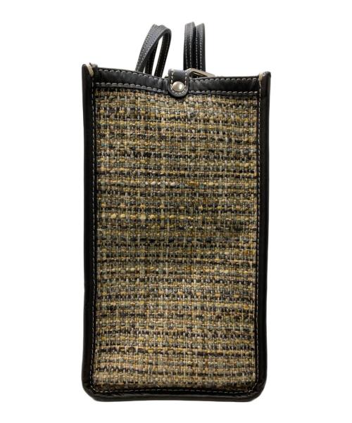 A VACATION（ア ヴァケーション）a vacation (ア ヴァケーション) 2WAYツイードバッグ ブラウンの古着・服飾アイテム