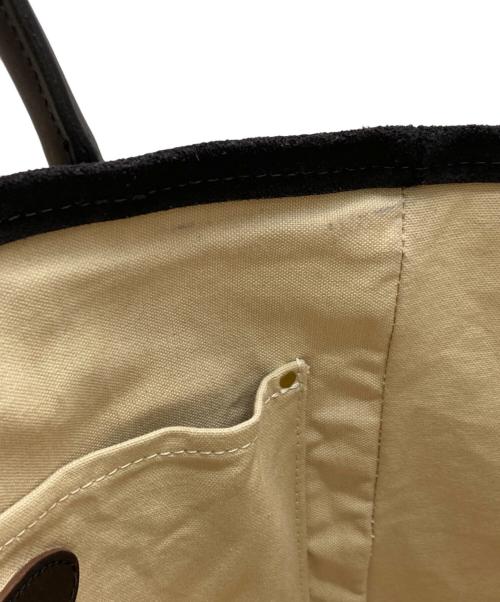 vasco（ヴァスコ）vasco (ヴァスコ) スエードレザートートバッグ ブラックの古着・服飾アイテム