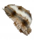 GUCCIグッチ）の古着「シルクウールファーストール」｜ベージュ