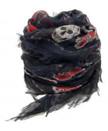 ALEXANDER McQUEEN（アレキサンダーマックイーン）の古着「スカルストール」｜ブラック