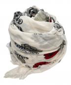 ALEXANDER McQUEENアレキサンダーマックイーン）の古着「総柄シルクストール」｜ホワイト