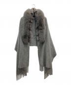 DAMA collectionダーマコレクション）の古着「ファーカシミヤストール」｜グレー