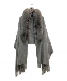 DAMA collection（ダーマコレクション）の古着「ファーカシミヤストール」｜グレー