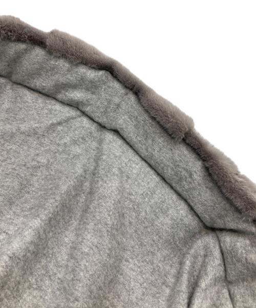 DAMA collection（ダーマコレクション）DAMA collection (ダーマコレクション) ファーカシミヤストール グレーの古着・服飾アイテム