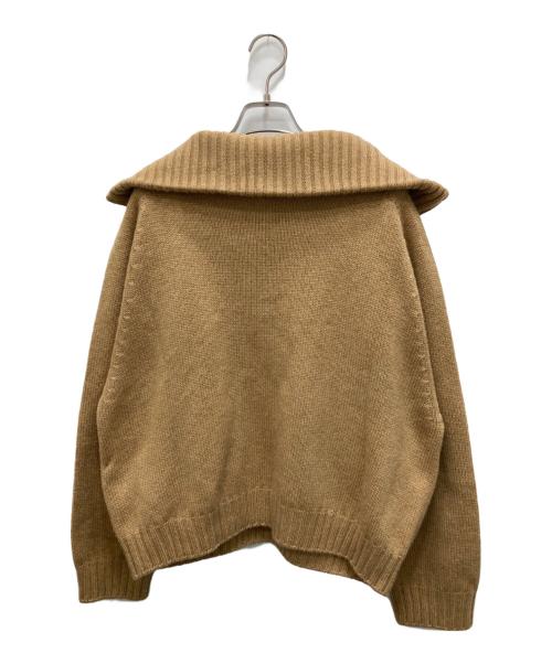 CELINE（セリーヌ）CELINE (セリーヌ) トリオンフモチーフ付カシミヤニットポロシャツ ブラウン サイズ:Mの古着・服飾アイテム