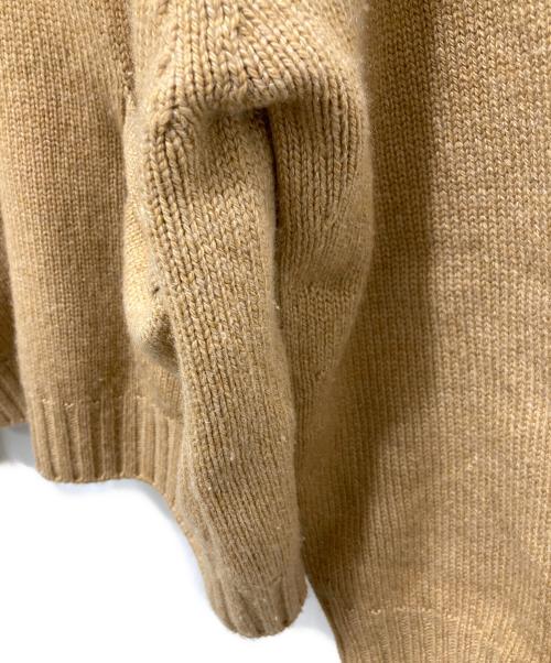 CELINE（セリーヌ）CELINE (セリーヌ) トリオンフモチーフ付カシミヤニットポロシャツ ブラウン サイズ:Mの古着・服飾アイテム