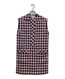 GUCCI（グッチ）の古着「金釦ウールニットワンピース」｜レッド