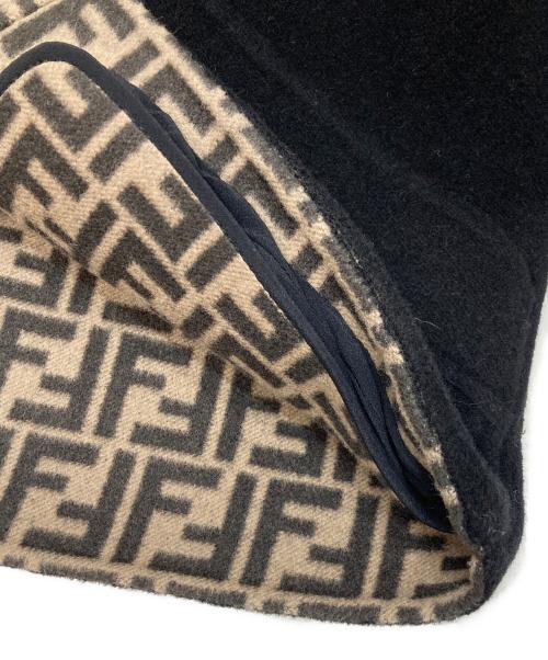 FENDI（フェンディ）FENDI (フェンディ) 裏地ロゴウールシルクダブルジャケット ブラック サイズ:40の古着・服飾アイテム