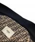 中古・古着 FENDI (フェンディ) 裏地ロゴウールシルクダブルジャケット ブラック サイズ:40：60000円