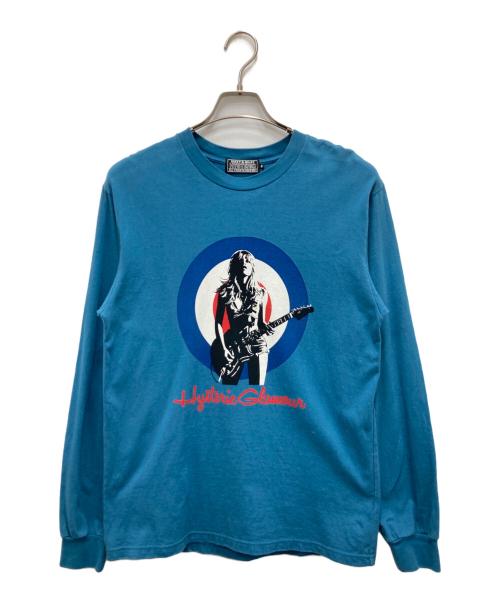 Hysteric Glamour（ヒステリックグラマー）Hysteric Glamour (ヒステリックグラマー) UK TRIBUTE Tシャツ ブルー サイズ:Sの古着・服飾アイテム