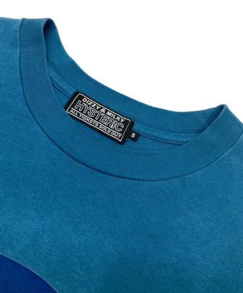 Hysteric Glamour（ヒステリックグラマー）Hysteric Glamour (ヒステリックグラマー) UK TRIBUTE Tシャツ ブルー サイズ:Sの古着・服飾アイテム