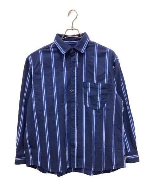 GO HEMP（ゴーヘンプ）GO HEMP (ゴーヘンプ) GO BASIC SHIRTS ネイビー サイズ:L 未使用品の古着・服飾アイテム