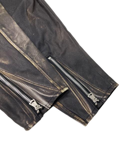 eYe COMME des GARCONS JUNYAWATANABE MAN（アイ コム デ ギャルソン ジュンヤ ワタナベ マン）eYe COMME des GARCONS JUNYAWATANABE MAN (アイ コム デ ギャルソン ジュンヤ ワタナベ マン) BerBerJin (ベンベルジン) 転写プリントライダースジャケット ブラック サイズ:Lの古着・服飾アイテム